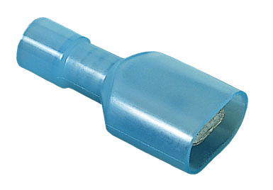 Nylon Fully-Insulated Male Disconnect, 16-14 AWG, .250", Box of 25