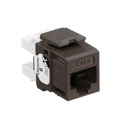 EXTREME™ Cat 6 QUICKPORT™ Jack, Brown