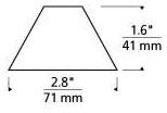 TECH LIGHTING 700LICOFR CONE GLASS SHIELD FROST ALUM