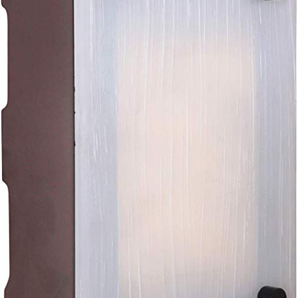 Rectangular Lighted LED Chime in Aged Iron
