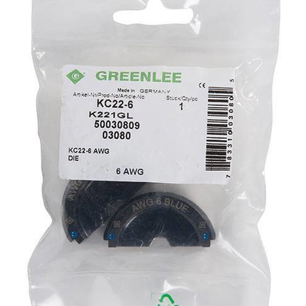 Die, 6 AWG (KC22)