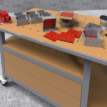 SpecSeal/Power Shield Electrical Box Insert 4 1/4" x 4 1/4" x 1/8" pad