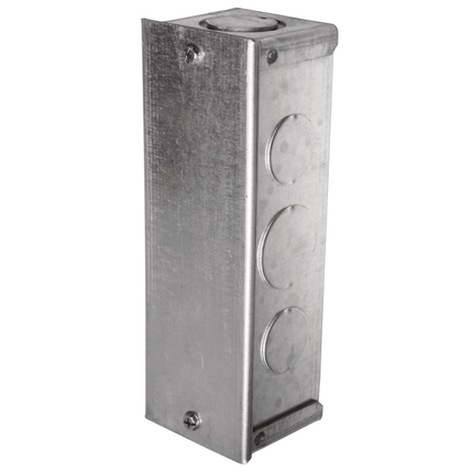 SystemOne, Fire-Rated Poke-Through, 1 Piece Unit, (4) 20A, 125V Receptacles, (4) Hubbell Keystone Openings, Junction Box, Cover with Brass Finish