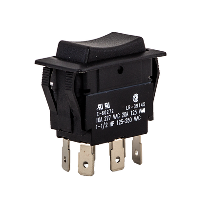 Rocker Switch Maintained DPDT On-Off-On