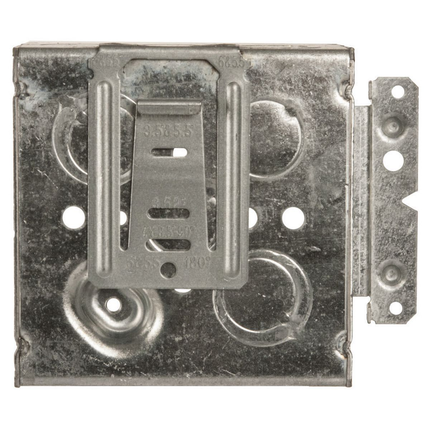 4 in. Square Box, Welded, 2-1/8 in. Deep, Ten 1/2 in. KO's and Six TKO's, Raised Ground, UBS, HM Bracket