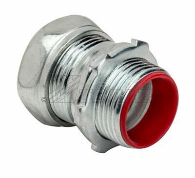 2-1/2" Steel Compression Type Connectors with Insulated Throat