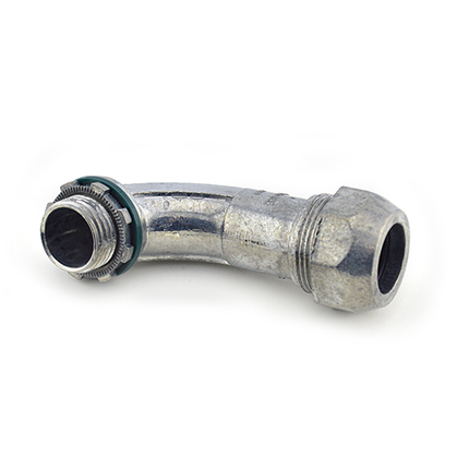 Mighty-SealÂ® PVC Jacketed 90 Degree MC/TECK Cable Connector 3/8"