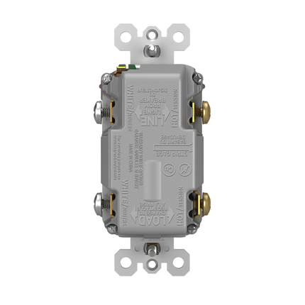 radiant® Tamper-Resistant 20A Duplex Self-Test GFCI Receptacles with SafeLock® Protection, Type A/A Outlet, Brown