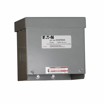Eaton power inlet box, 30 A, Single-phase, Standard T phasing