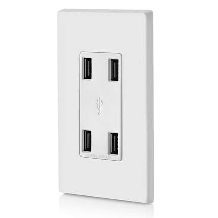 4.2A 4-Port USB Type-A Wall Outlet Charger
