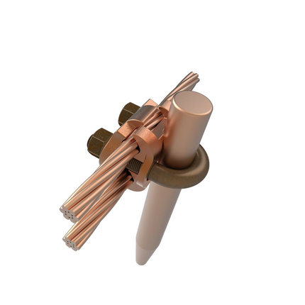 Mechanical Grounding Connector; 2 Cables to Rod or Pipe