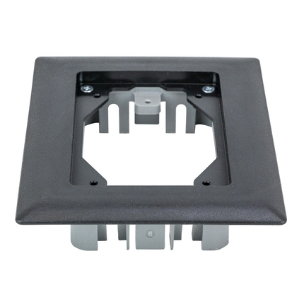 1-Gang Non-Metallic Carpet Flange, Black