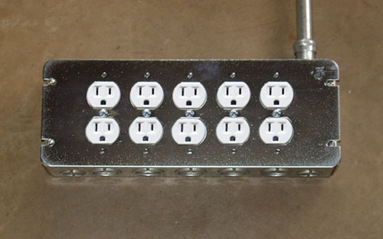 GBDUP-5 - Duplex Device Five Gang Multi-Gang Box Cover, 50 Pak