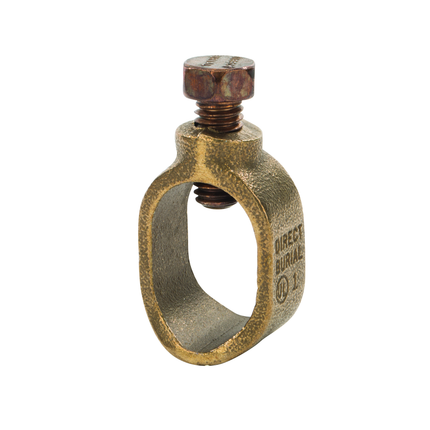 Heavy Duty Silicon Bronze Grounding Rod Clamp, 1″, for Burial