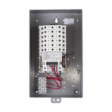 Eaton C30CN mechanically held lighting contactor, 30 A, 110 V/50 Hz, 120 V/60 Hz, 30 A, NEMA 1, Painted steel, Six-pole, Electrically held, C30CN Series, Non-combination electrically and mechanically held