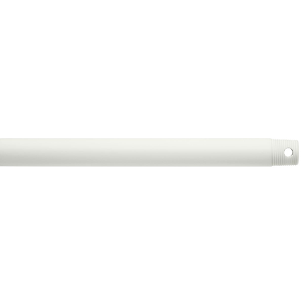Dual Threaded 12" Downrod Matte White