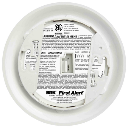 CO5120BNA, Carbon Monoxide Alarm