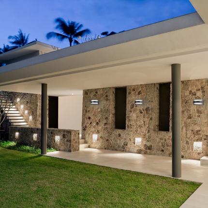 Genova LED Wall Sconce; Anthracite Finish