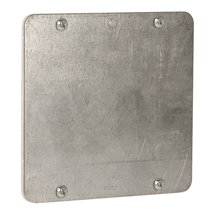 4-11/16 in. Gasketed Flat Blank Cover for Plenum Boxes