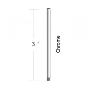 3" Downrod in Chrome