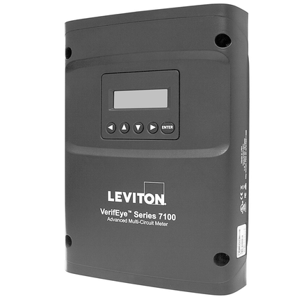 Submeter, Embedded Branch Circuit Monitor, 48 Inputs, LCD Display, NEMA 1 Enclosure