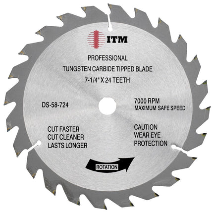 7-1/4" X 24T Circular Saw Blade