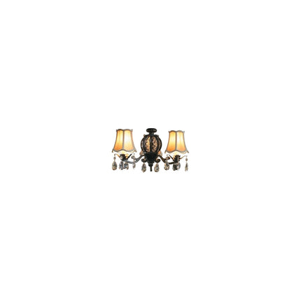 CRAFTMADE ECK898AV CRYSTAL 3 SILK SHADE LIGHT W/3X40W SILK SHADE LIGHT