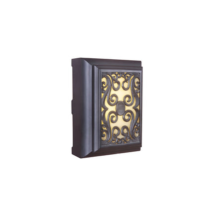 Framed Scroll Lighted LED Chime in Oiled Bronze - ICH1630-OB