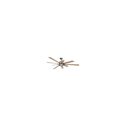 CRAFTMADE KAT72PT9 KATANA 72IN CEILING FAN IN PEWTER WITH CUSTOM KATANA BLADES AND MATTE WHITE GLASS