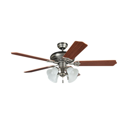 52" Manor Ceiling Fan in Antique Nickel
