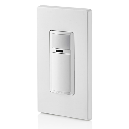 Decora Vacancy Motion Sensor Light Switch, Manual-On, 2A, Residential Grade, Single Pole