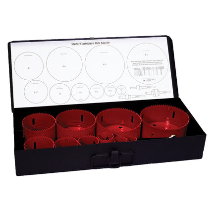 MASTER ELECTRICIAN'S HOLE SAW KIT