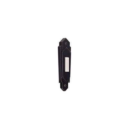Surface Mount Contemporary LED Lighted Push Button in Antique Bronze