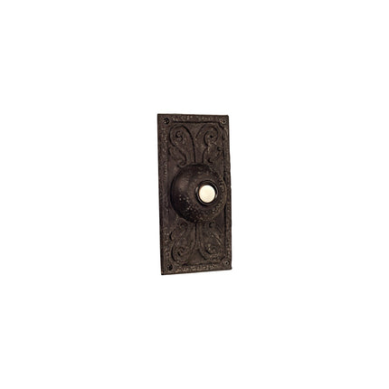 Surface Mount Designer LED Lighted Push Button in Weathered Black