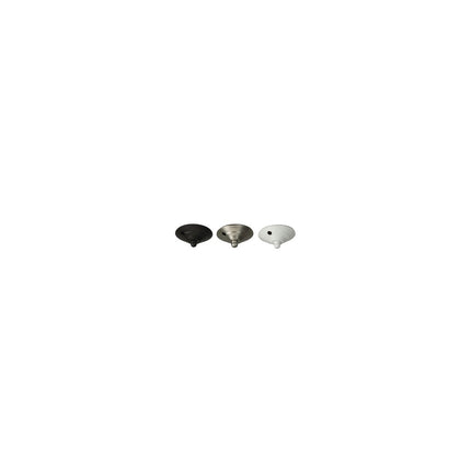 LKE 2 Hole Cap, Nut & Finial in Flat Black