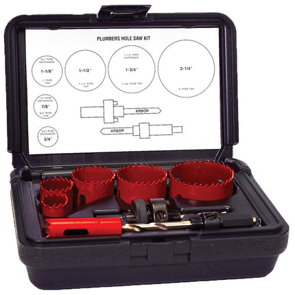 PLUMBER'S HOLE SAW KIT
