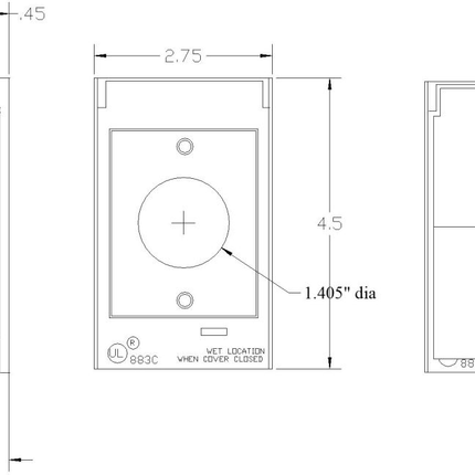 30525, Weatherproof Device Box Cover