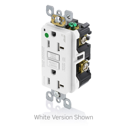 20 Amp SmartlockPro® AFCI/GFCI Receptacle/Outlet, Hospital Grade, Tamper-Resistant