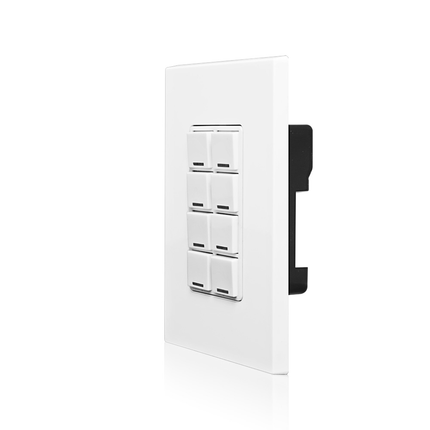 Keypad Room Controller, 8 Button, Lumina™ RF