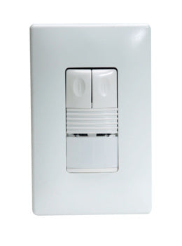 WATTSTOPPER PW-200-B PIR WALL SWITCH OCCUPANCY SENSOR 2 RELAYS 120/277V BLACK