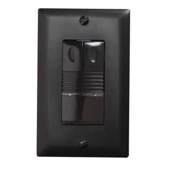 WATTSTOPPER PW-200-B PIR WALL SWITCH OCCUPANCY SENSOR 2 RELAYS 120/277V BLACK