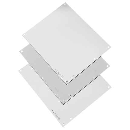 Panel for Junction Box, fits 12x12 Box, White, Mild Steel