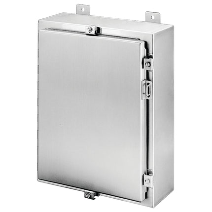 Wallmount Hinged with NEMA Clamps Type 4X, 16x16x6, Brushed, SS304