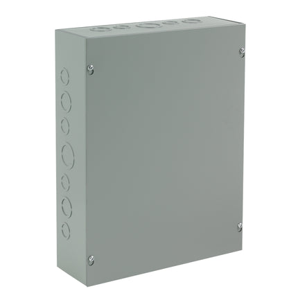 Screw-Cover Enclosure Type 1 with Knockouts, 4x4x4, Gray, Steel