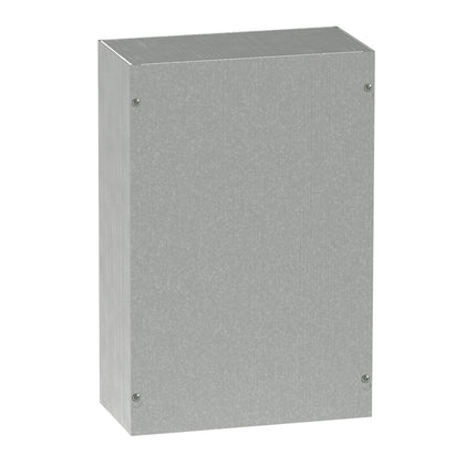 Screw-Cover Enclosure Type 1 no Knockouts, 18x12x4, Galvanized, Steel
