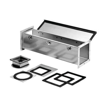 Straight Section Feed-Through Type 4X, 6.00x6.00x24.00, Brushed, SS304