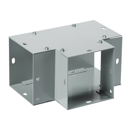Flush Tee 90-Degree, 8.00x8.00, Gray, Steel