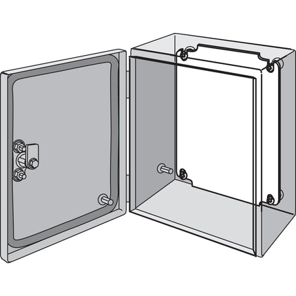 Panel for InLine and GL66 Enclosures, fits 350x300mm, White, Mild Steel