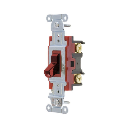 HUBBELL 1223R SWITCH HUBPRO 3-WAY 20A 120/277V RD