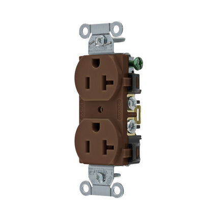 HUBBELL 5352AB RCPT DUP SB HUBPRO 20A 125V SF BR